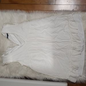Nasty Gal White Babydoll Dress